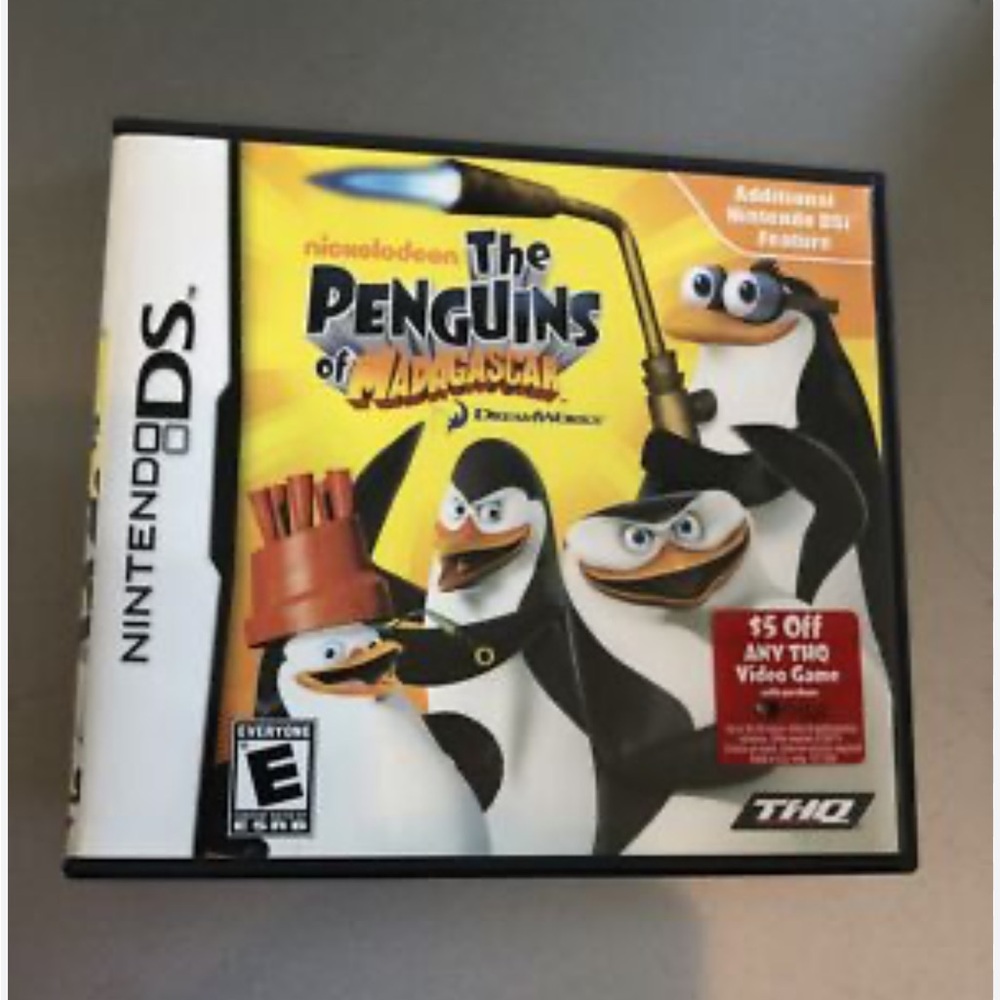 The Penguins of Madagascar Nintendo DS game-EUC